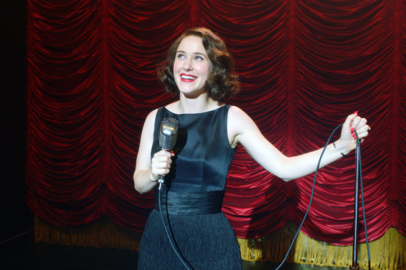 Rachel Brosnahan in The Marvelous Mrs Maisel.