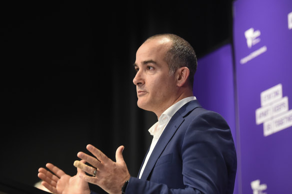 Education Minister James Merlino.