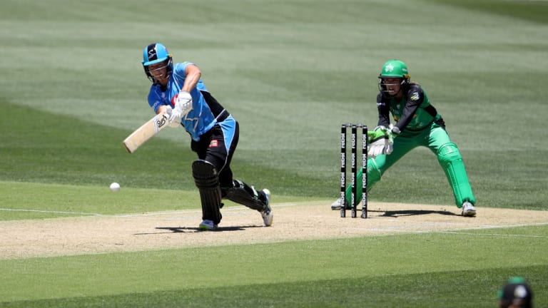 All-rounder: Sophie Devine starred in the Strikers' win over the Stars.
