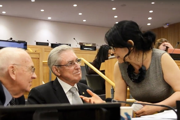 Sheri Yan, Phil Scanlon (centre) and Ian Hutchison (left) at the launch of the NGO Global sustainability foundation