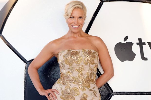 Hannah Waddingham attends the premiere of Apple TV’s “Ted Lasso” Season 4 at the Academy Museum of Motion Pictures on July 27, 2026 in Los Angeles, California. 