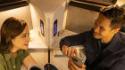Mid-air meetings in Cathay Pacific’s Aria Suite centre seats.