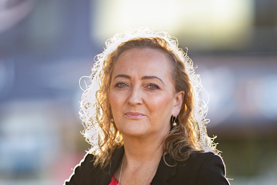 Labor’s Aston candidate Mary Doyle campaigning in Boronia ahead of next month’s byelection 