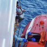 'It was panic stations': Cruise ship rescues Australians from liferaft off New Caledonia