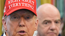 Donald Trump and Gianni Infantino.