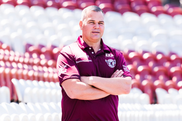Manly coach Anthony Seibold.