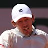 Australia’s Alex de Minaur is into the second round at Roland-Garros.