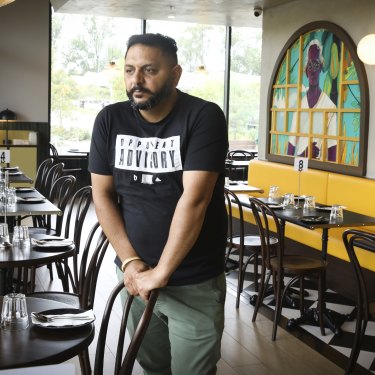 Ravinder Singh has had to close restaurants because of staff shortages.