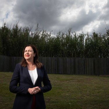 Queensland Premier Annastacia Palaszczuk pictured near her electorate office in Brisbane.