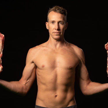 Former ironman world champion Pete Jacobs says he was “like a zombie” before going “full carnivore”.