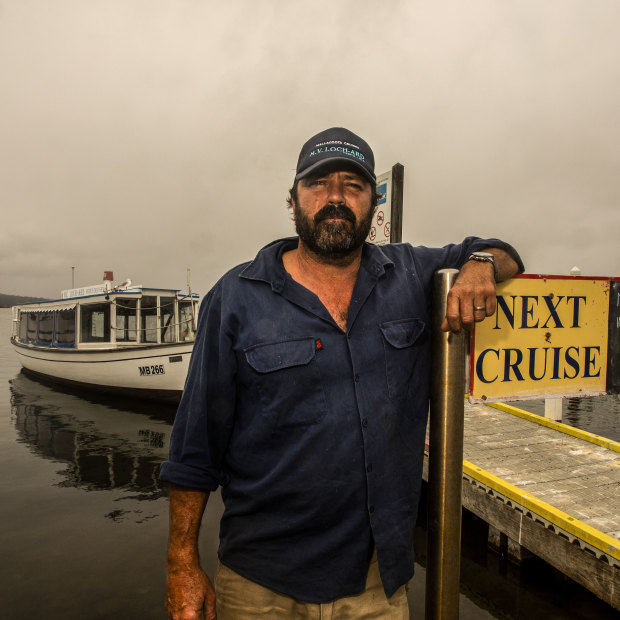 With Mallacoota's abalone industry out of action, all hopes rested on an influx of tourists over Easter. MV Loch-Ard skipper and owner Dale Winward.