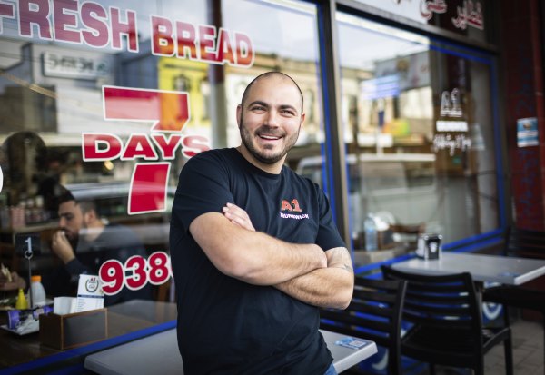 Haikal Raji, manager of A1 Bakery on Sydney Road, Brunswick.