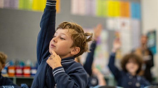 Students at Chelsea Primary School learn to read using synthetic phonics. 
