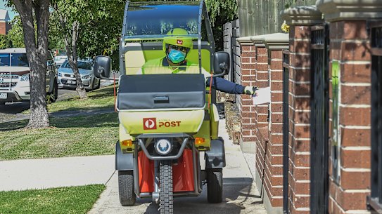 About 67 per cent of posties surveyed reported exceeding the 10kph limit on the footpath.