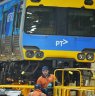 Train overhaul -Downer EDI rail. Newport- Equipment case power transmission. 5th June 2015. The Age Fairfaxmedia News Picture by JOE ARMAO