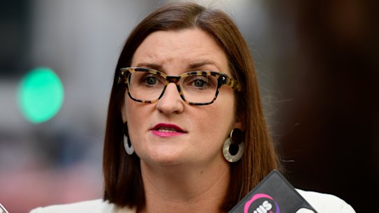 Asked about the link between climate change and bushfires, Ms Mitchell said it was a "philosophical debate about what's caused these bushfires and drought".