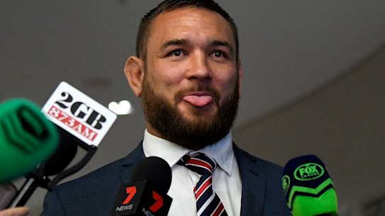 Free to play: Sydney Roosters prop Jared Waerea-Hargreaves after the decision.