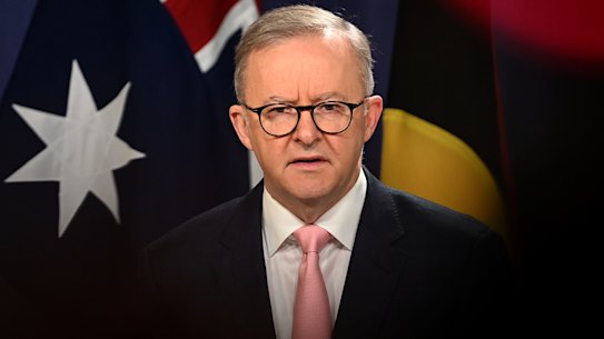 Prime Minister Anthony Albanese in Sydney on Saturday.