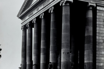 The 1906 facade of the National Art Gallery of New South Wales from the Art Gallery of NSW.