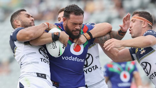The Cowboys found Ben Murdoch-Masila of the Warriors hard to stop.