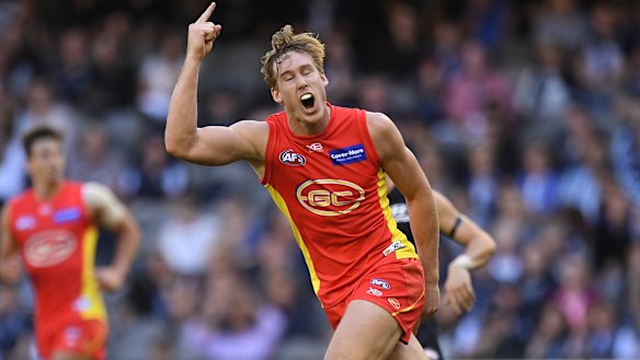 Tom Lynch kicked eight goals for Gold Coast.