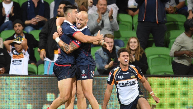 The Rebels have now won four games in a row against the Brumbies.