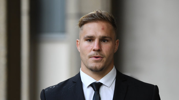 Future at stake: NRL player Jack de Belin.