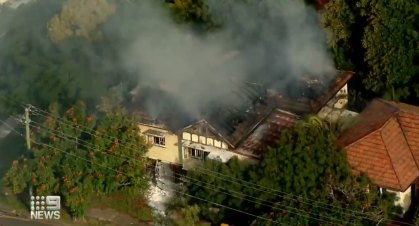 Hamilton fire on May 31 in Queensland. Nine News, Twitter