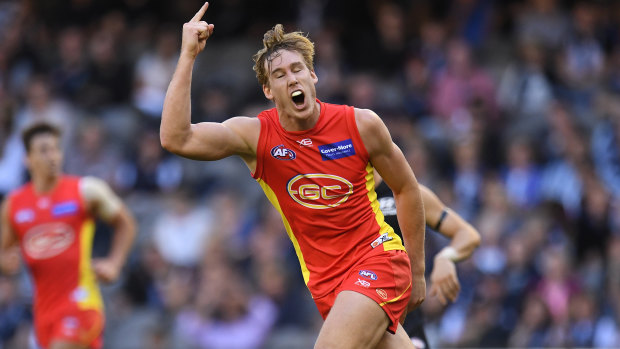 Tom Lynch kicked eight goals for Gold Coast.