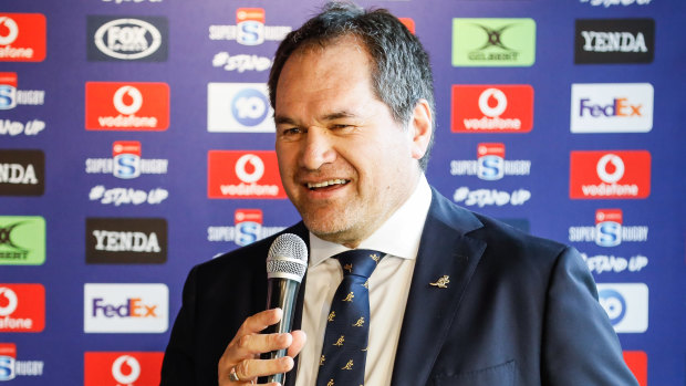 Domino effect? New Wallabies coach Dave Rennie in Sydney in January.