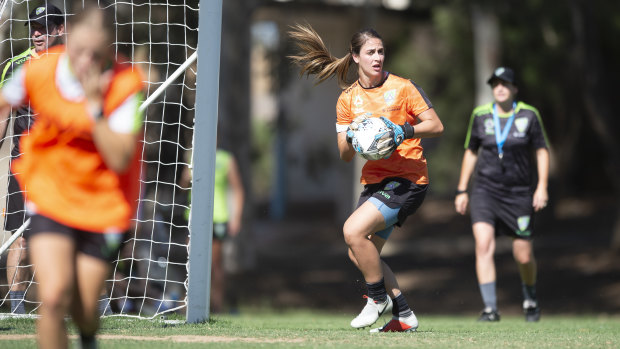 Canberra United goalkeeper Sham Khamis vows to continue her aggressive approach.