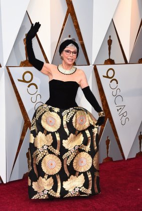 Still good after 56 years ... Rita Moreno at the 2018 Oscars in an updated version of her 1962 dress.