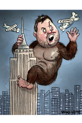 Damian Eales: Going ape in NYC.