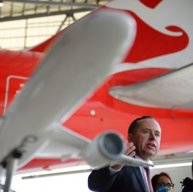 Alan Jones told the court he'd raised his concerns about the Toowoomba facility with Qantas chief executive Alan Joyce, pictured.