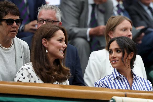 Kate and Meghan, before the royal split.