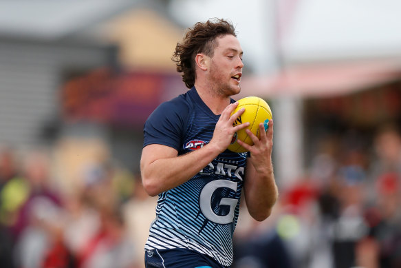 Jack Steven in action for the Cats during a pre-season match earlier this year.
