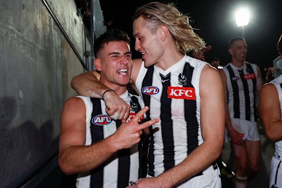 Nick Daicos, Darcy Moore and Collingwood could be on their way to a second flag in three seasons.