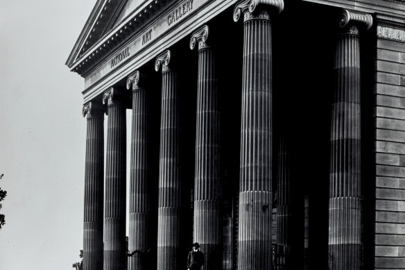 The 1906 facade of the National Art Gallery of New South Wales from the Art Gallery of NSW.