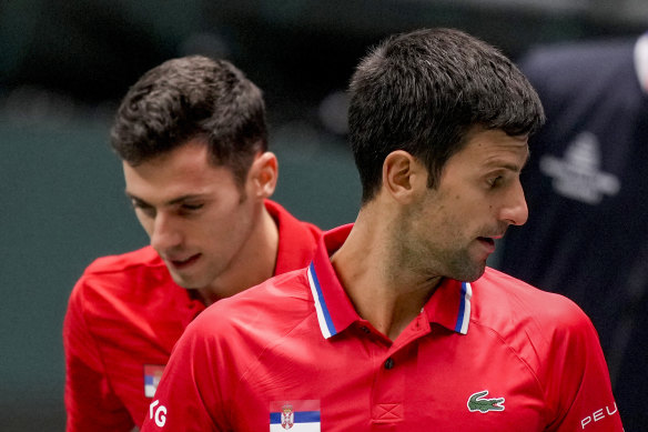 Novak Djokovic played in back-to-back games for Serbia but it was not enough to win them the tie.