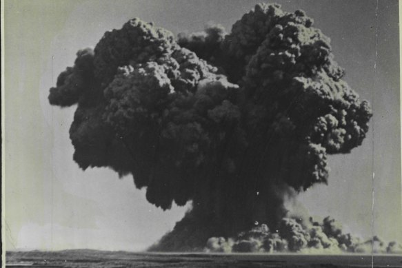 Britain's first Atomic weapon is detonated 8 a.m. local time.