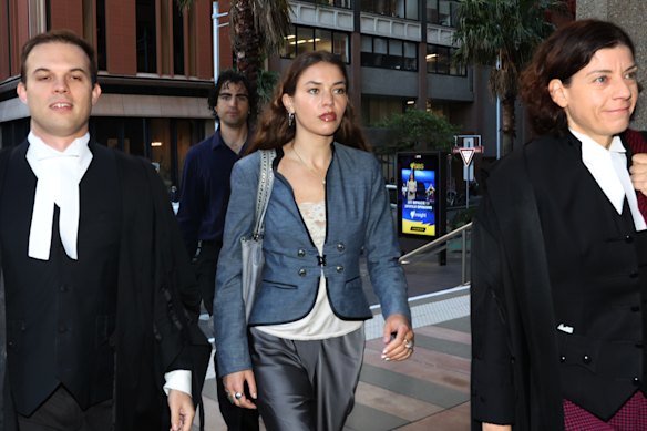 Actor Charlotte MacInnes is suing the Hollywood star for defamation.