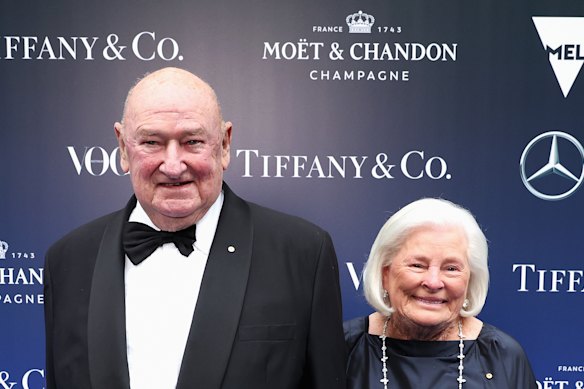 Lindsay and Paula Fox, who are currently in Europe, were photographed attending the 2023 NGV Gala.