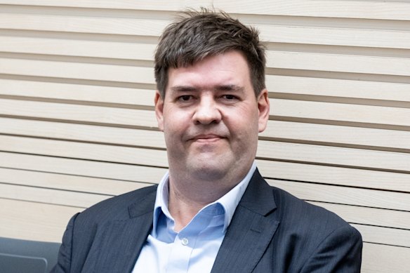 Billionaire Tim Heath at a court hearing in Tallinn, Estonia, on June 9.