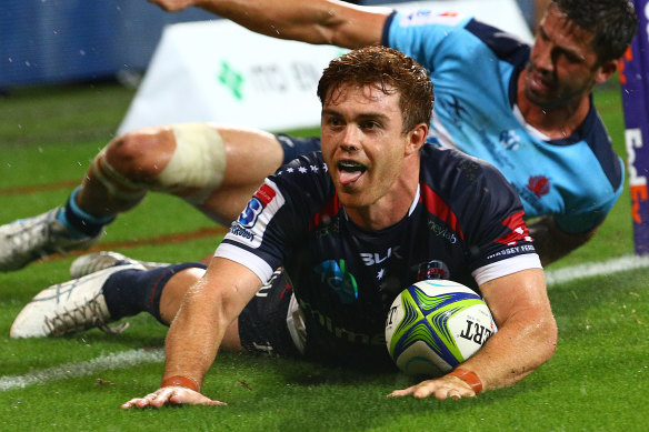 Andrew Kellaway scored two tries for the Rebels.