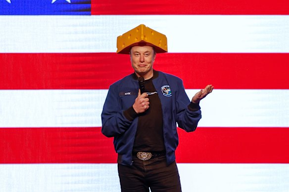 Elon Musk in Wisconsin, where he paid $32 million for a failed judicial election.