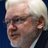 Julian Assange, founder of WikiLeaks, delivers a speech beside his wife Stella Assange at the European council in Strasbourg, France, on Wednesday.
