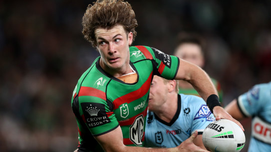 South Sydney centre Campbell Graham needed a pain-killing injection to play the Sharks.