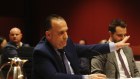 Racing NSW boss Peter V’landys at inquiry into the potential sale of Rosehill racecourse on August 9.