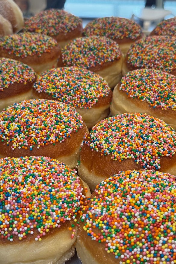 Fairy bread doughnuts. 