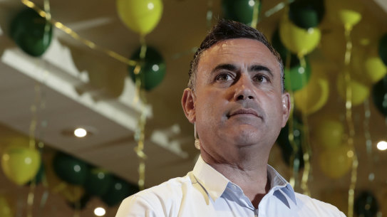 NSW Deputy Premier John Barilaro at his election night function.